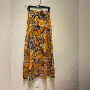 Boussac De Paris Vintage 50s 60s Art Deco Skirt Strapless Dress Luxury Textile